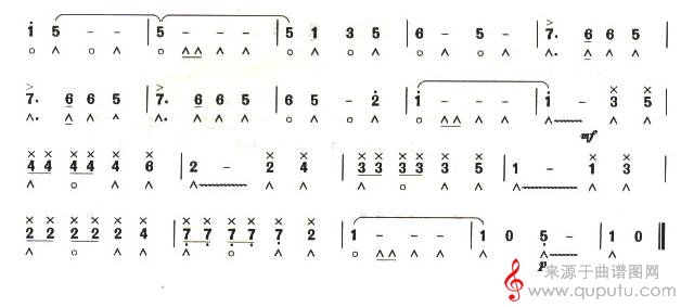 考级六级曲目：啄木鸟口琴谱_曲谱图网_啄木鸟_02
