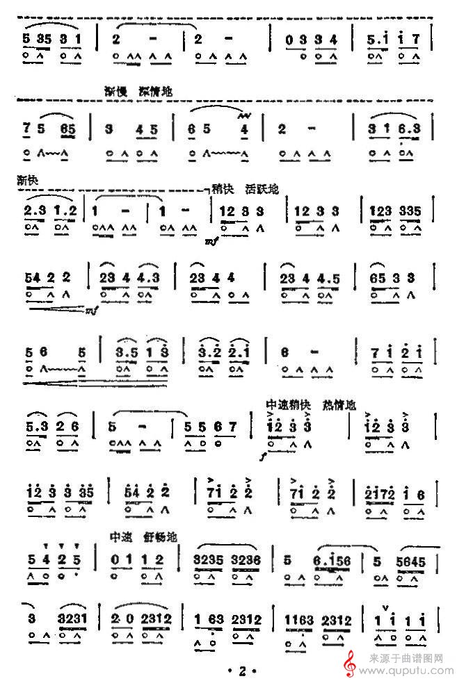 祝酒歌（口琴谱）_曲谱图网_祝酒歌_版本二_02